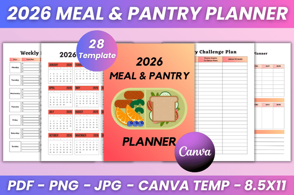 2026 Meal Pantry Planner Kdp Interior: A Practical Review of Editable Digital Assets