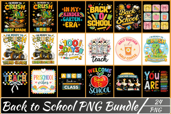 Back to School Kids PNG Collection
