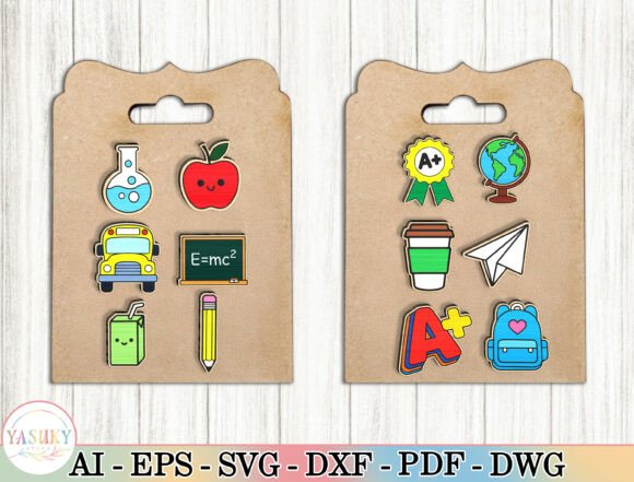 Back to School Stud Earrings SVG Bundle
