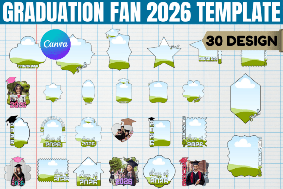 Graduation Fan 2026 Canva Template
