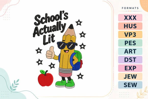 Pencil Back to School Quote: Integrating Playful Embroidery into Professional and Creative Workflows