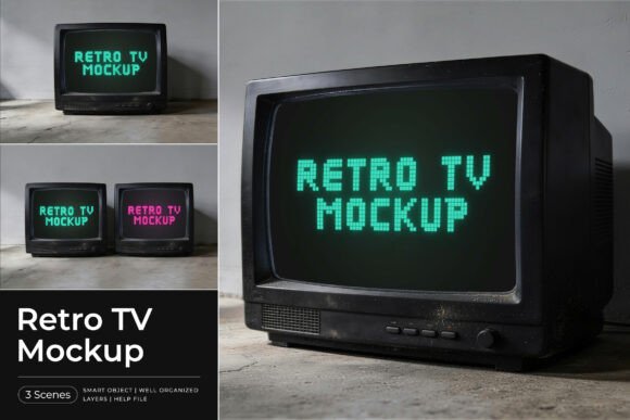 Retro TV Mockup