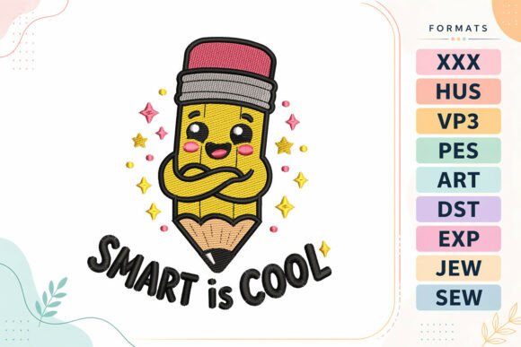 The Smart Pencil Back to School: Elevating Educational Embroidery with Kawaii Charm