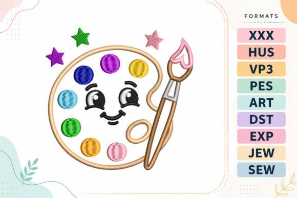 Unleashing Creativity: The Ultimate Guide to Paint Palette Back to School Embroidery Designs